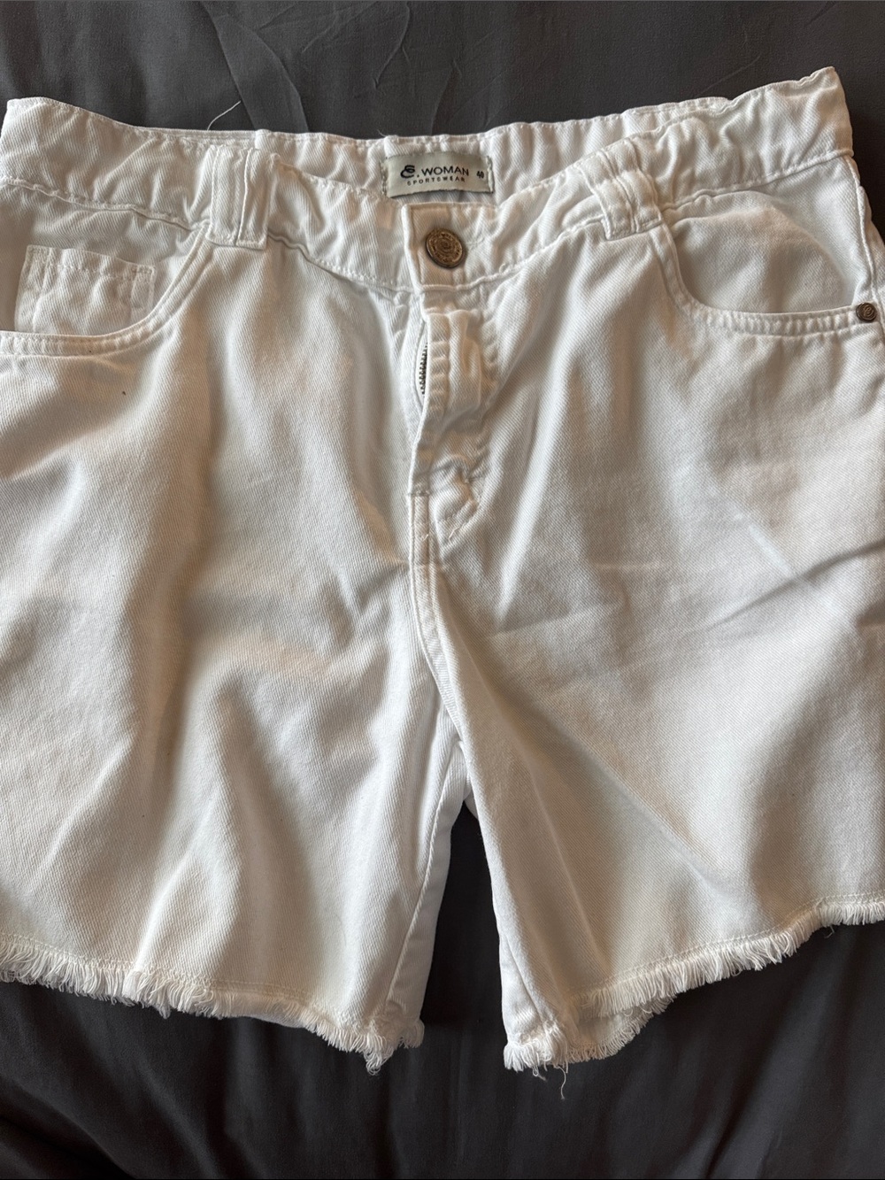 Classic White Women's Denim Shorts